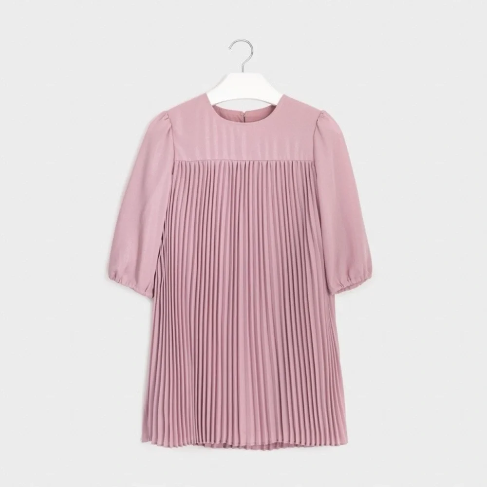 Size 12 Girls Mayoral Lavender Pleated Kids Dress - Picture 2 of 2